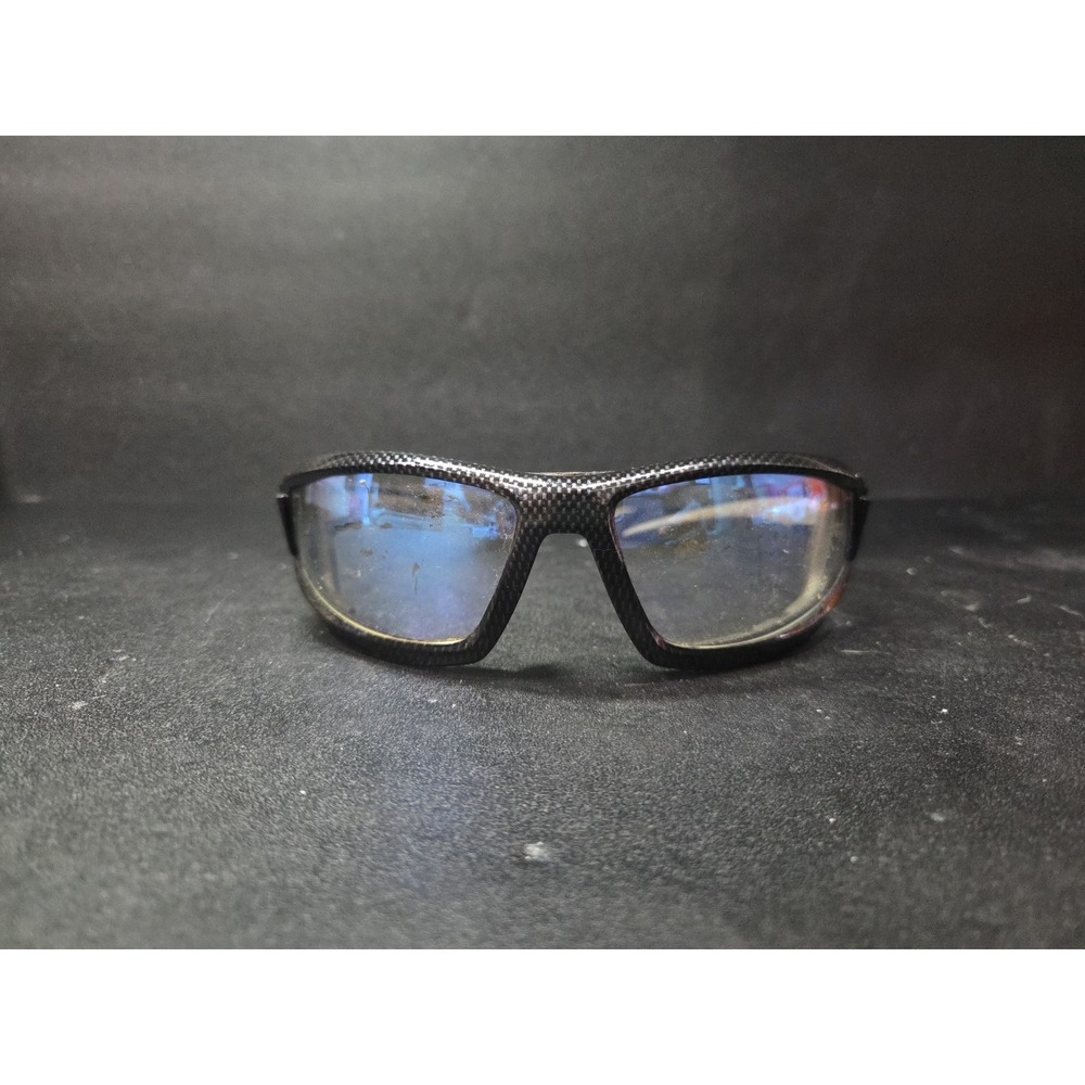 Orr‎ XP Sport Sunglasses, Black Carbon Fiber Look Frame, Blue Tinted Lenses